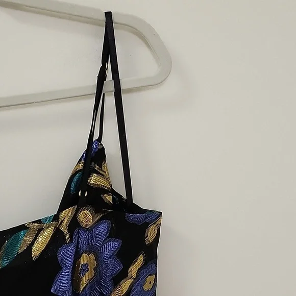 NWT Lovers and Friends Baby Doll Metallic Floral Rhode Cami Tank Top Size Medium - Picture 14 of 16